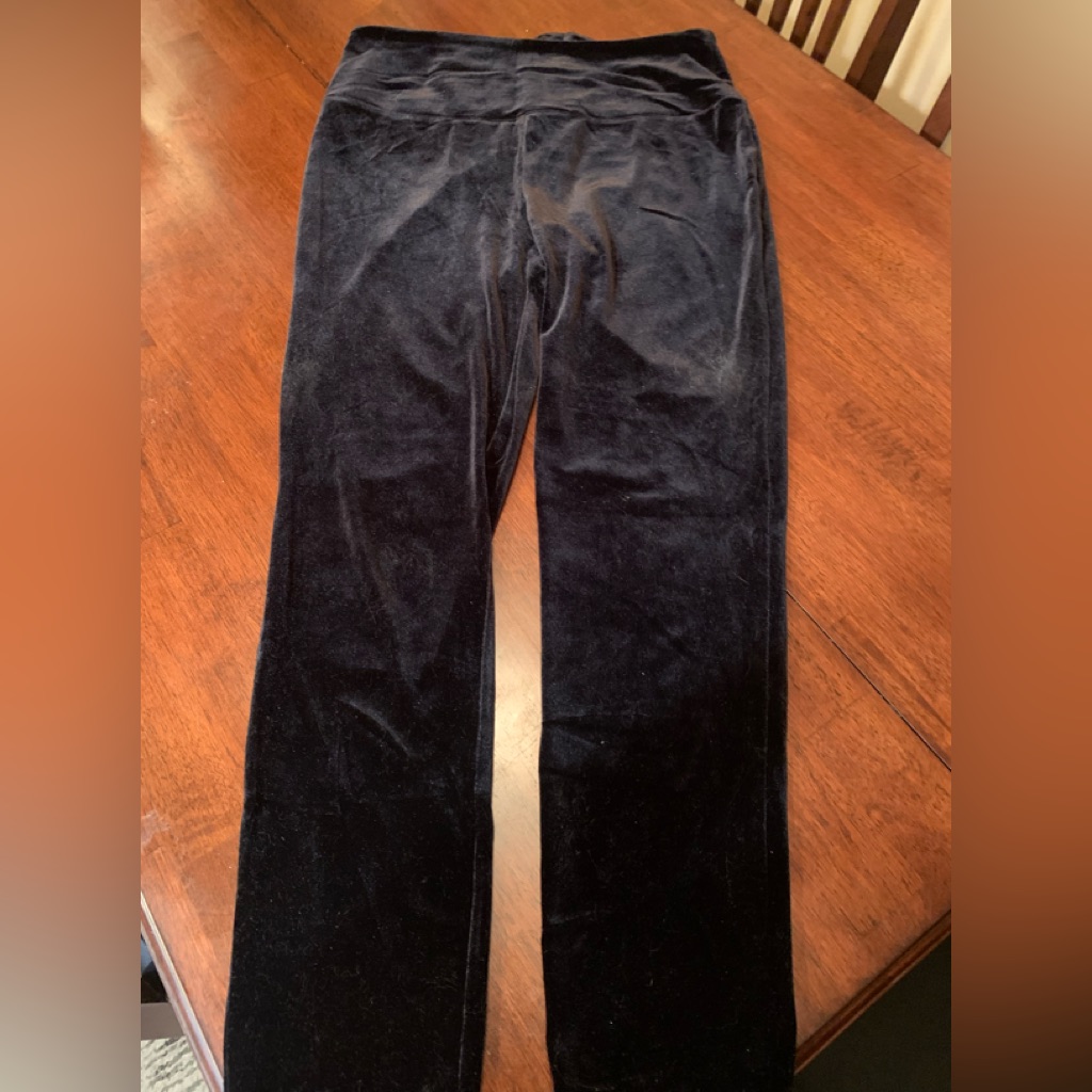 Gorgeous Brand New Bebe Midnight Softest Velvet Pants, Size M, Limited Edition